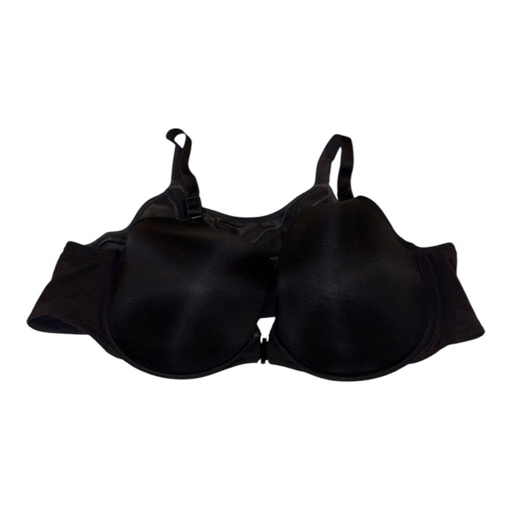 Torrid Curve black front closure underwire molded bra w/ mesh back Size 46 C VV